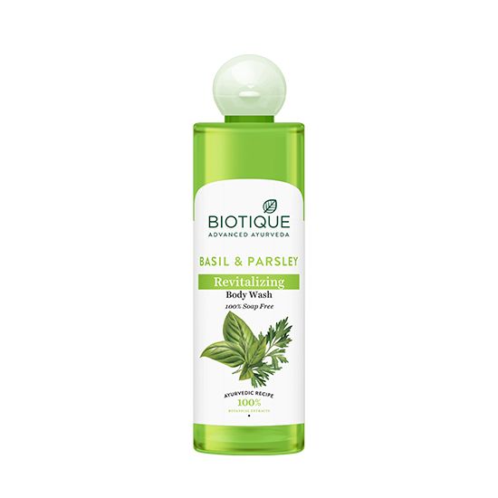 Biotique Basil parsley revitalizing body wash 200ml UK COSMETICS